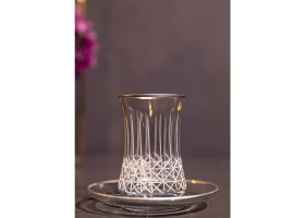 Resim 61 Parça 12 Kişilik Çeyiz Seti Hasır Kesme Gümüş Cam Su Takımı 