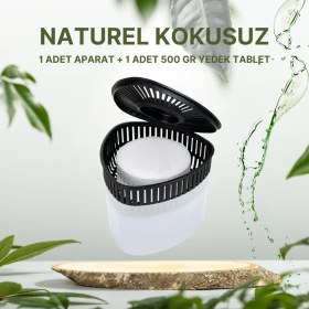 Resim Saban Beyaz, Naturel Üçgen - Nem Alıcı Aparat + Rutubet Giderici Tablet (500 Gram) 