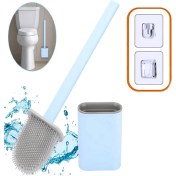 Resim Neler Geldi Neler Banyo Tuvalet Klozet Temizleme Fırçası + Fırça Tutma Aparatı Silikon Tuvalet Fırçası 
