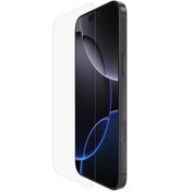Resim Belkin OVA160HQ ScreenForce TemperedGlass iPhone 16 Pro Max Uyumlu (Kolay Hizalama Tepsili) Antimikrobiyal Ekran Koruyucu 