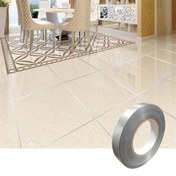 Resim ® 50 Metre Fayans Arası Şerit Dekoratif Yapışkan Renkli Dekor Su Geçirmez Sızdırmaz Gümüş Bant 