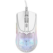 Resim Glorious Model O 2 Mini 6 Düğmeli Kablolu Beyaz Mouse 
