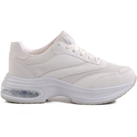 Resim AYAKMOD Beyaz Fileli Hafif Air Taban Kadın Spor Ayakkabı 185 G 