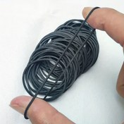 Resim 150 adet Siyah Elastik Lastik Bantlar, 3.99cm Esnek Bağlar Okul & Ofis Malzemeleri için - Dayanıklı Sentetik Kauçuk 