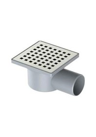 Resim Metal Yer Süzgeci 10x10/50 Yandan Çıkışlı Gri 