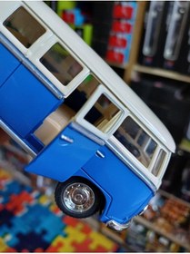 Resim OYUNCAKSAHİLİ Volkswagen Çekbırak 1962 Model Lisanslı Minibüs Vosvos Bus Klasik Koleksiyon Mcrobüs 