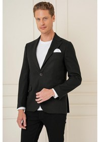 Resim Efor C 685 Slim Fit Siyah Spor Ceket Siyah 