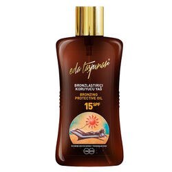 Resim Eda Taşpınar Bronzlaştırıcı Koruyucu Yağ Spf15 200ml 