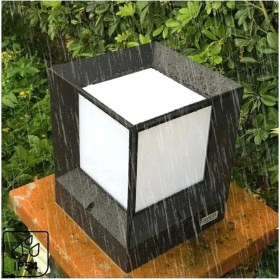 Resim Renkli Damla Küp Panjurlu Fener, Şık ve Dekoratif Ev Aksesuarı 