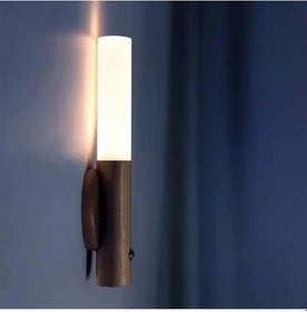 Resim Ct-5250 Kumru Şarjlı Led Duvar Aplik Günışığı Ahşap 