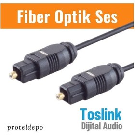 Resim Irenis Fiber Toslink Optik Ses Kablosu 