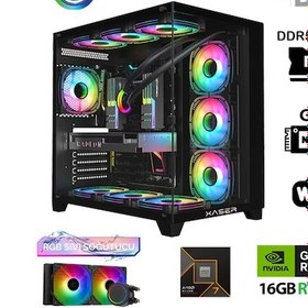 Resim Xaser Velox X310 R7 9800X3D 64 GB 2 TB SSD 16 GB RTX5080 Free Dos Masaüstü Oyuncu Bilgisayar 