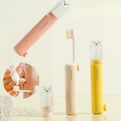 Resim Mini Taşınabilir Katlanabilir Diş Fırçası Seti, Diş Macunu Saklama Bölmesi, 2'si 1 Arada Diş Teli, İş Seyahatleri İçin Temel Aracı, Yetişkinler İçin Yumuşak Diş Fırçaları, Otel Diş Fırçası, Seyahat Tuvalet Malzemeleri, Diş Beyazlatma, Kolay Saklama İçin 