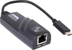 Resim Usb3.1 Type-C - 10-100-1000 Gigabit Lan Ethernet Ağ Dönüştürücü Dark