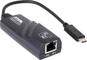 Resim Usb3.1 Type-C - 10-100-1000 Gigabit Lan Ethernet Ağ Dönüştürücü Dark