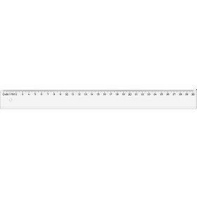 Resim Hatas Standart Cetvel Plastik Dar Şeffaf 30 CM 25 Adet Şeffaf 