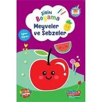 Resim Şirin Boyama - Meyveler ve Sebzeler 
