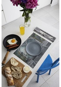 Resim Dekoratif Baskılı Keçe Amerikan Servisi, Supla 2'Li Servis Takım -341 Çok Renkli 