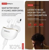 Resim Lenovo X16 Kulaklık Bluetooth 5.2 Tws Kablosuz Kulaklık Çift Hd Mikrofon Ile Stereo Spor Kulak Kancası Kulaklık 
