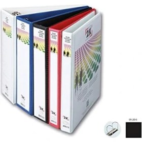 Resim 2k 05-2d-S 2 Halka D Mekanizmalı Klasör Kutu Içi, Siyah, 5 Cm, 10 Adet 
