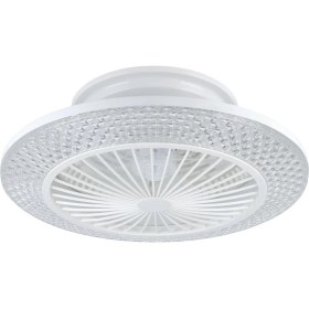 Resim Eglo 35145 "malınska" 55 cm Çapında Abs Tavan Vantilatörü Ac Motor 
