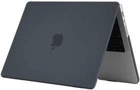 Resim Macbook 16.2' 2021 Uyumlu Fuchsia MSoft Mat 1mm İncelikte Koruyucu Kılıf Siyah 