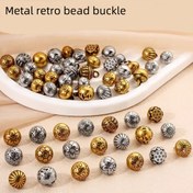 Resim 8 adet Vintage Metal Düğme Seti - Zarif Katı Bronz ve Desenli Tasarımlar Tang Elbiseleri ve Hanfu Süslemeleri için, Yüksek Kaliteli El Sanatları Düğmeleri, El Sanatları Malzemeleri | Vintage Düğmeler | Metal Bağlantı Elemanı 