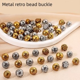 Resim 8 adet Vintage Metal Düğme Seti - Zarif Katı Bronz ve Desenli Tasarımlar Tang Elbiseleri ve Hanfu Süslemeleri için, Yüksek Kaliteli El Sanatları Düğmeleri, El Sanatları Malzemeleri | Vintage Düğmeler | Metal Bağlantı Elemanı 