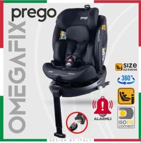 Resim Prego Omegafix Alarmlı 360 Derece Dönebilen -0-36 Kg -i-size Belgeli - Destek Ayaklı Oto Koltuğu 