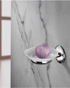 Resim Yapışkanlı Hazneli Katı Sabunluk Krom S-105 