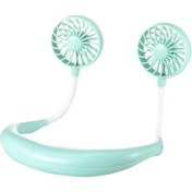 Resim Keluofu USB Açık Spor Mini Asılı Boyun Taşınabilir Yapraksız Küçük Asılı Boyun Asılı Boyun Tembel Ultra Sessiz Elektrikli Fan (Yurt Dışından) 