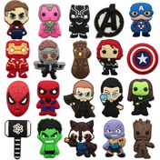 Resim 12/20 adet Marvel Ayakkabı Süsleri Seti, Plaj Çantası için PVC Ayakkabı Dekorasyonları, Ayakkabı Aksesuarları Süsleri, Doğum Günü, Noel, Sevgililer Günü, Cadılar Bayramı Parti Hediyeleri için Hediye Fikri 