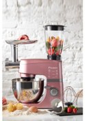 Resim Promix Ef802 Stand Mikser 1000W Mutfak Şefi, Et Kıyma Makinesi ve Smoothie Blender Pink Cookplus