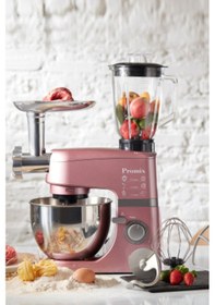 Resim Promix Ef802 Stand Mikser 1000W Mutfak Şefi, Et Kıyma Makinesi ve Smoothie Blender Pink Cookplus