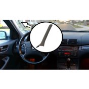 Resim Bmw E46 Uyumlu Sedan Ön Direk Kaplaması (Sol-Siyah) 