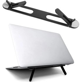 Resim TKÇ 2 Kademeli Katlanabilir Laptop Standı - Kendiliğinden Güçlü Yapışkanlı, Ergonomik tablet 