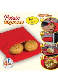 Resim Mikrodalga Kumpir Yapma Torbası - Sınırsız Kullanım 