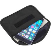 Resim Cep Telefonu Anti-radyasyon Sinyali Engelleme Kalkanı Bez Çanta Telefon Saklama Kılıfı, Boyut: 19,5 X 10,5cm - Siyah Siyah 