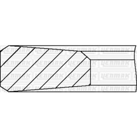 Resim YENMAK 91-09711-000 Piston Segmani 130.00Mm Std (3.0 X 3.0 X 4.0 ) Mercedes Om501-Om502la Euro 4-5 9109711000 (WF256386) 