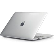 Resim Apple Macbook Air 13.3' 2020 (M1) A2337 Koruma Kılıfı A2337 Mat Doku Case Parlak Şeffaf 