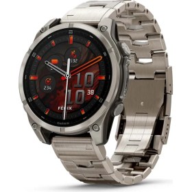 Resim Garmin Fenix 8 – 47MM Amoled Sapphire Titanyum Vented Titanyum Kayışlı 