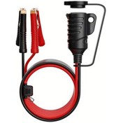 Resim Xuweiwei 4.92ft Tr-29a Tiger Clip Flat Line 16awg Araç Akü Adaptörü Krokodil Klips Ve Aux Bağlantılı 12v Soket Bakır Kablo 