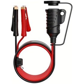 Resim Xuweiwei 4.92ft Tr-29a Tiger Clip Flat Line 16awg Araç Akü Adaptörü Krokodil Klips Ve Aux Bağlantılı 12v Soket Bakır Kablo 