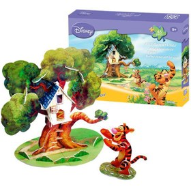 Resim 3D Puzzle Tigger'ın Ağaç Evi 