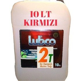 Resim Lubco Zamanlı Kırmızı Motosiklet Testere Bıçkı Yağı 10 Lt 