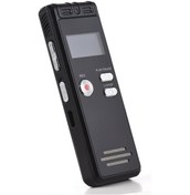 Resim Folinda 8gb Siyah Dijital Ses Kaydedici - Gürültü Azaltma, Tf Kart Desteği, Tek Tuşlu Kayıt, Öğrenci İş Toplantıları İçin Müzik Çalar 