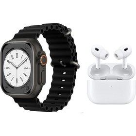 Resim BYRTECH T900 Watch Ultra 2 Akıllı Saat + Air Pro Bluetooth Kulaklık İkili Paket 