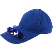 Resim Lemestar Dışarıda Kullanıma Uygun Güneş Enerjili Fanlı Şapka - Ayarlanabilir Boyut, Mavi Renk, Sürdürülebilir Enerji Kaynağı 