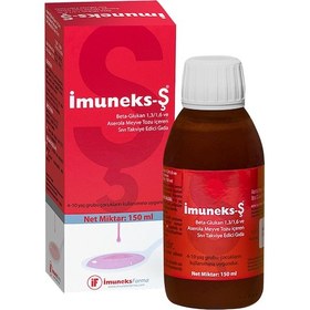 Resim İmuneks Farma İmuneks-Ş Beta Glukan (1,3/1,6) ve Aserola Meyve Tozu içeren Sıvı Takviye Edici Gıda 