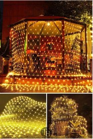 Resim teknonisa file ağ sarmaşık led 2x2 mtre Dış Mekan Bahçe Aydınlatma 